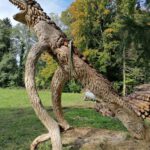 Der Drache von Bad Feilnbach, 4 Meter Holzskulptur